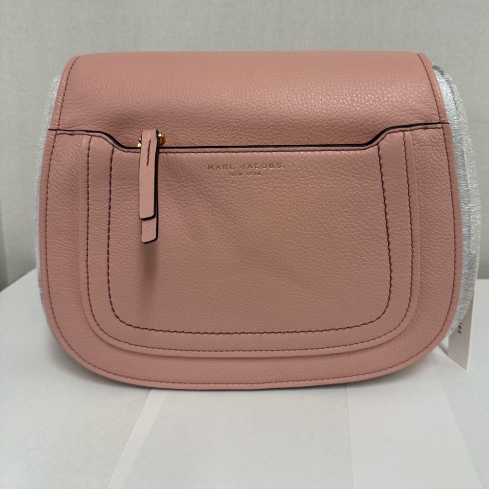 NWTS Marc Jacobs Rose Leather Crossbody Bag